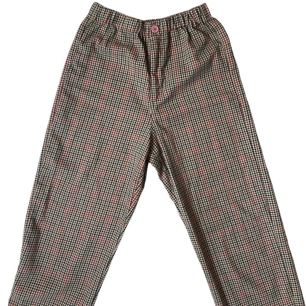 Brandy Melville brown plaid Tilden pants